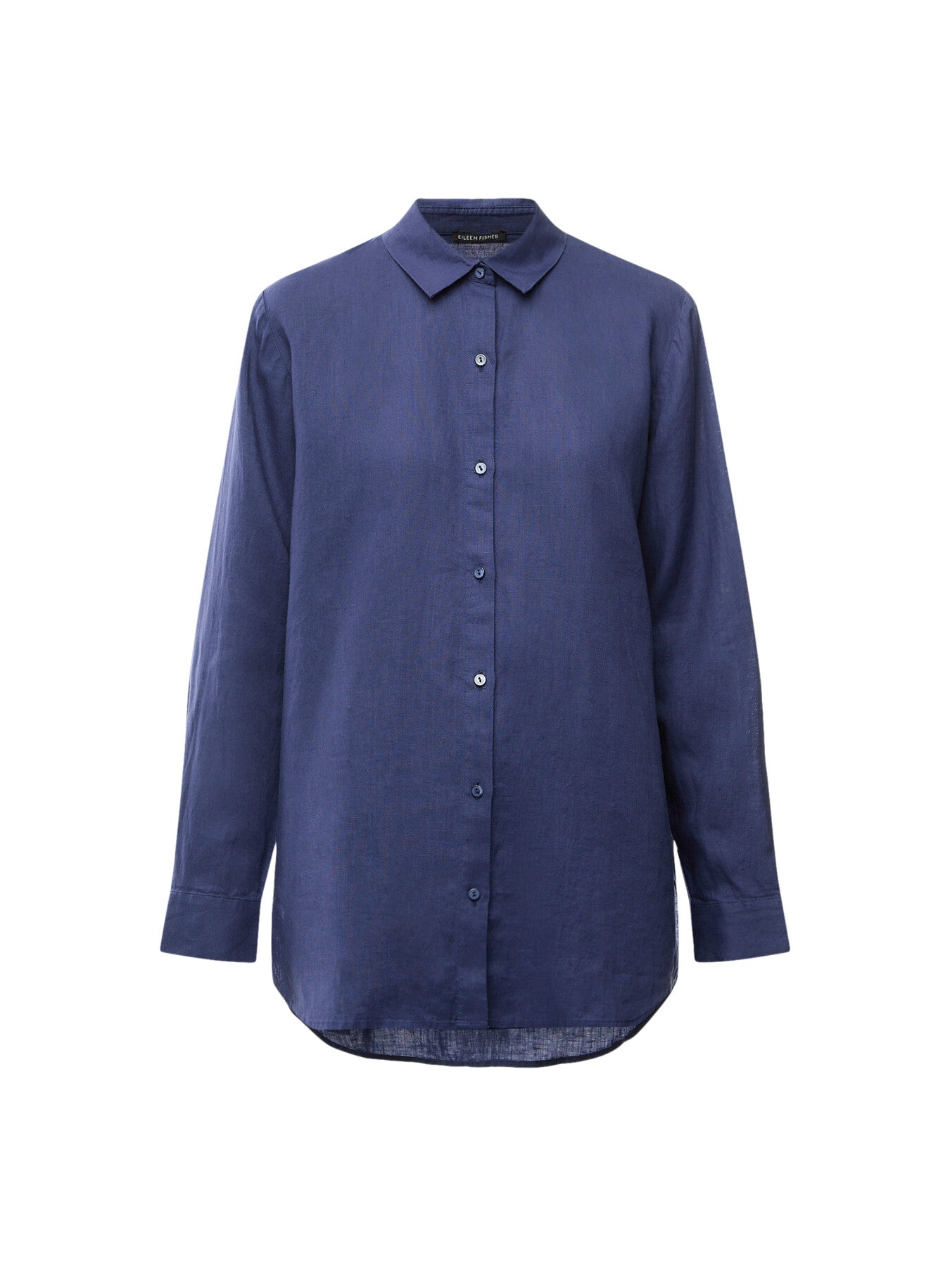 Classic Collar Long Shirt Linen