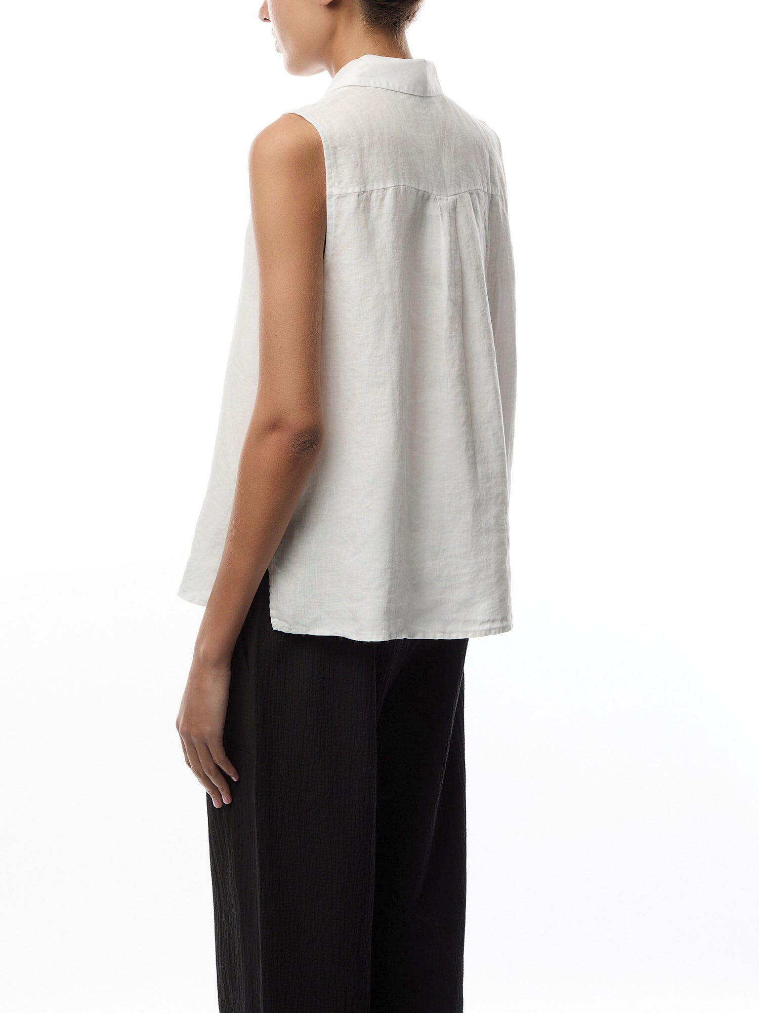 High Collar Jacket Linen