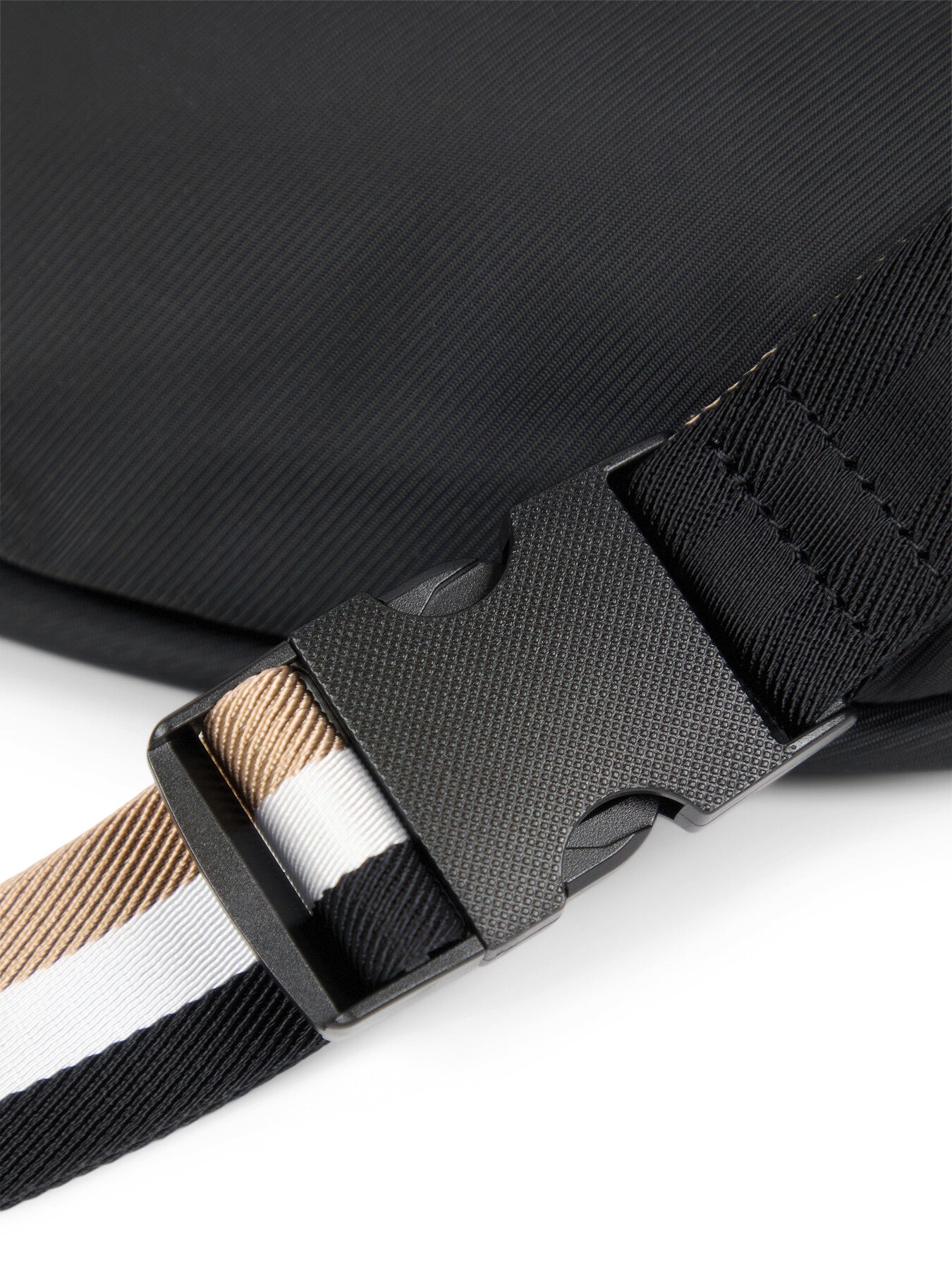 Structured Belt Bag With Contrast Logo
