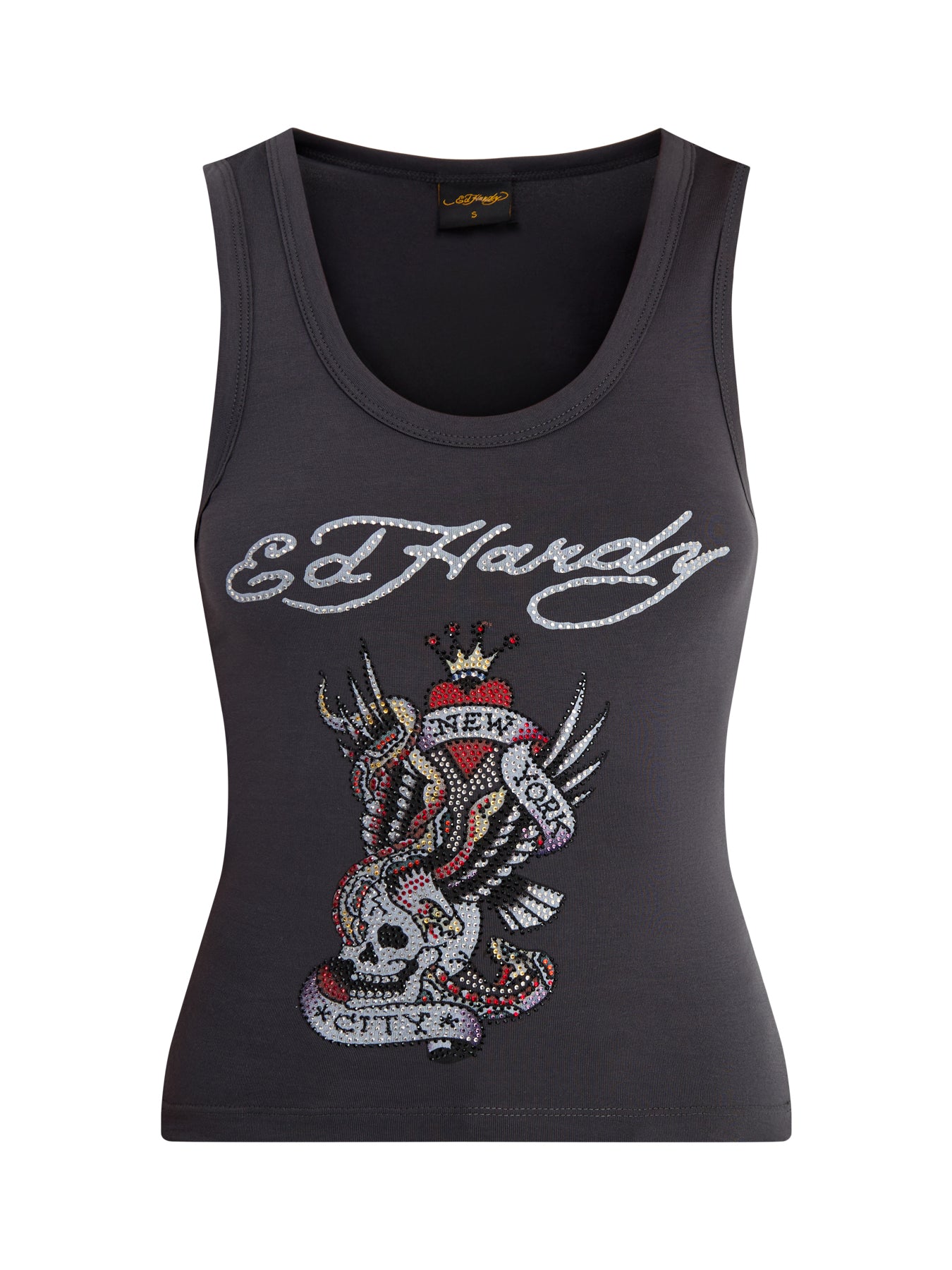 New York City Diamante Cropped Vest