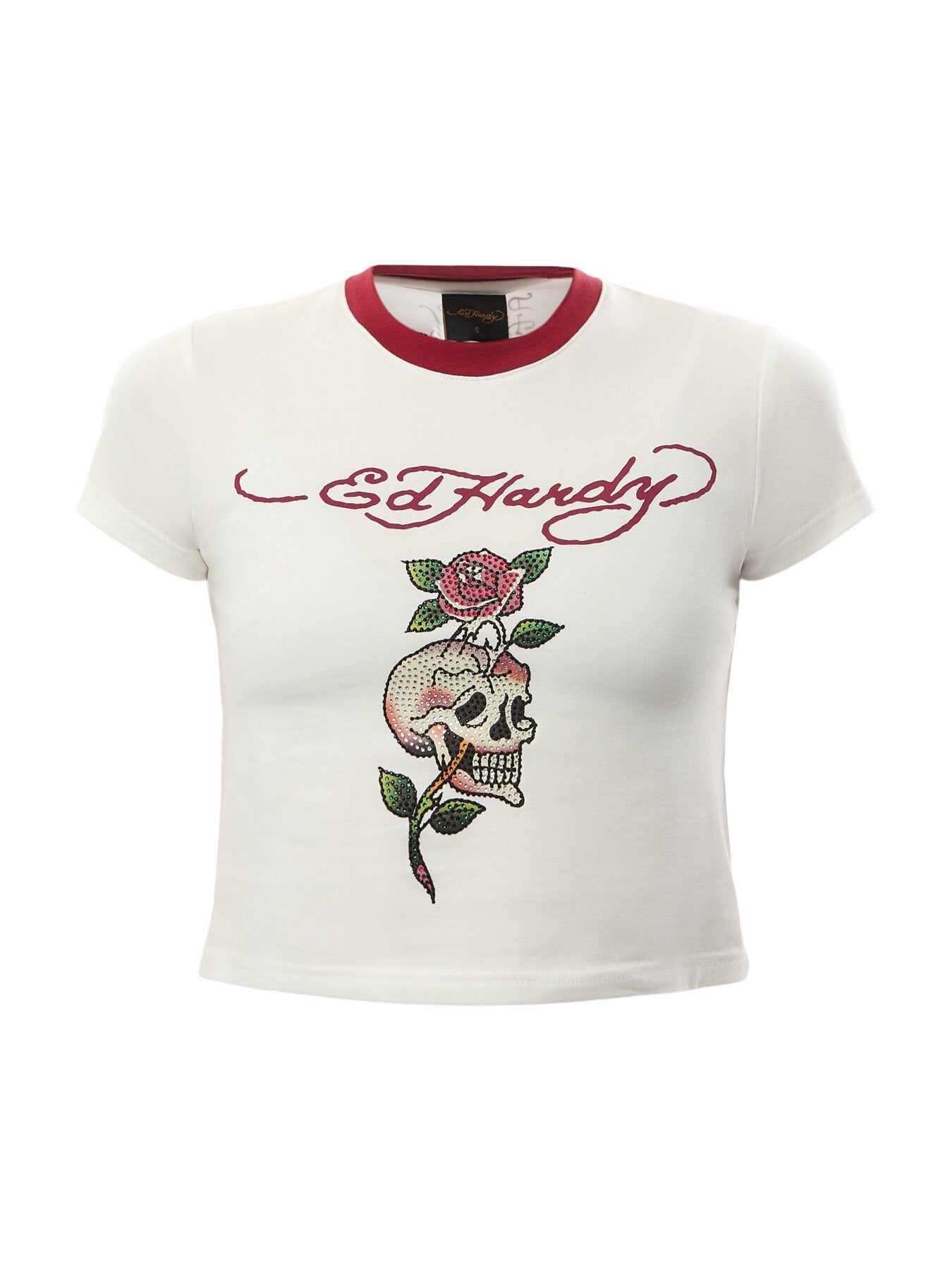 Skull Rose Diamante Baby Tshirt
