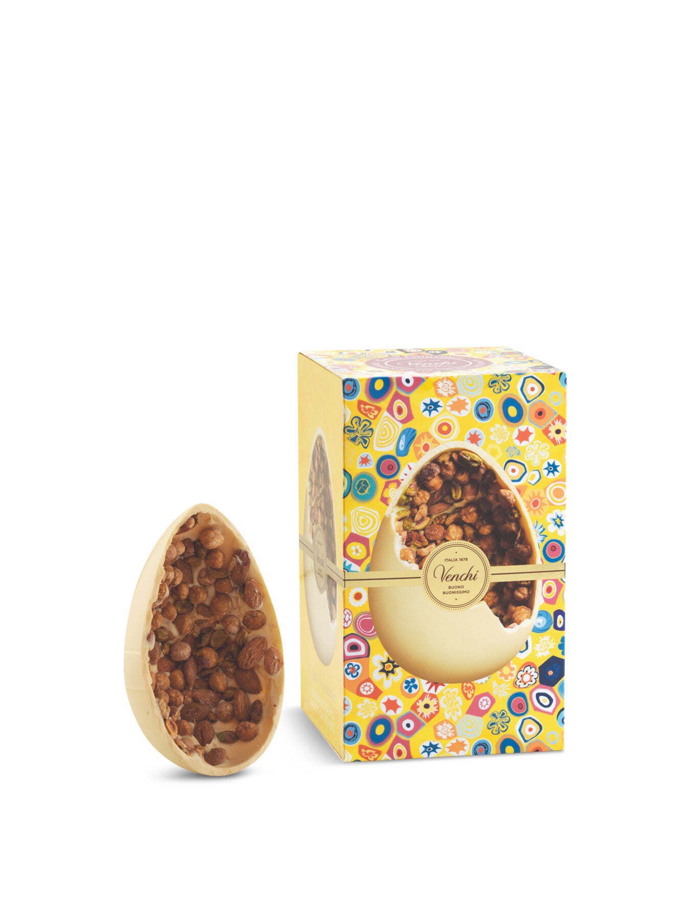 Gourmet Egg White Chocolate with Salted Nuts 500g