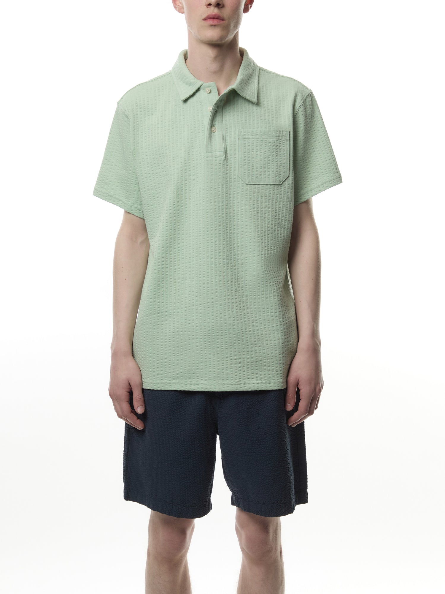 Dymchurch Seersucker Polo Shirt