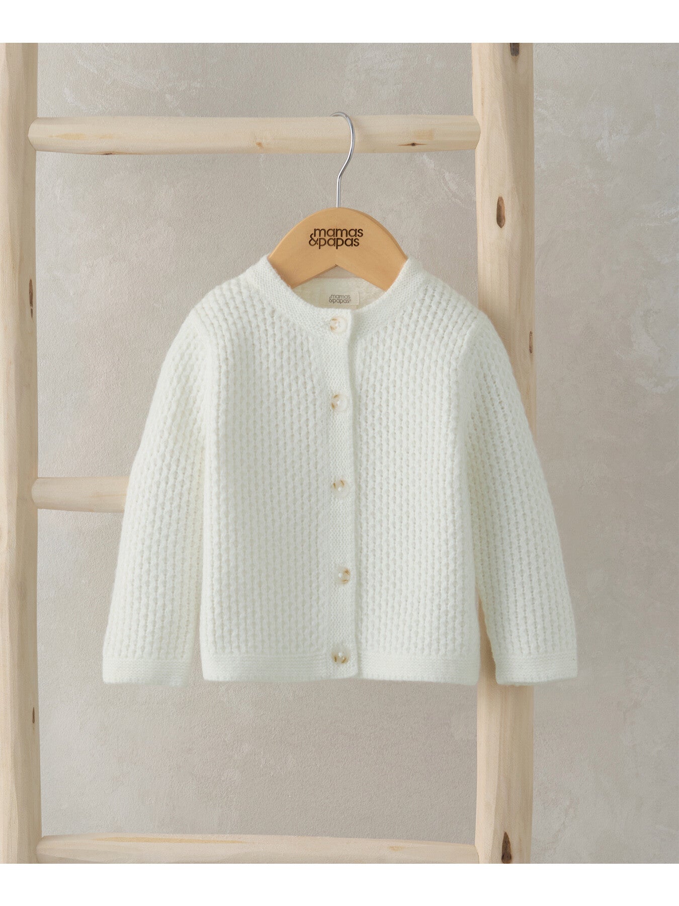 Knitted Cardigan - White