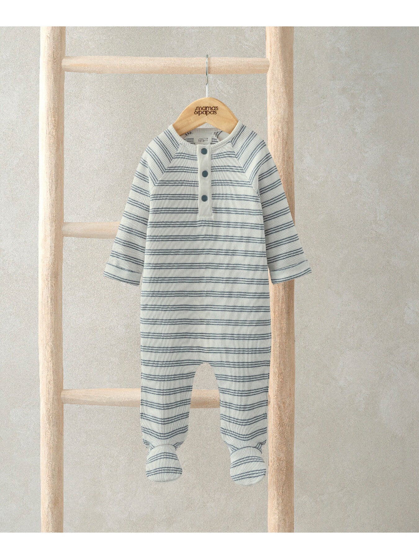 Ribbed Striped All In One