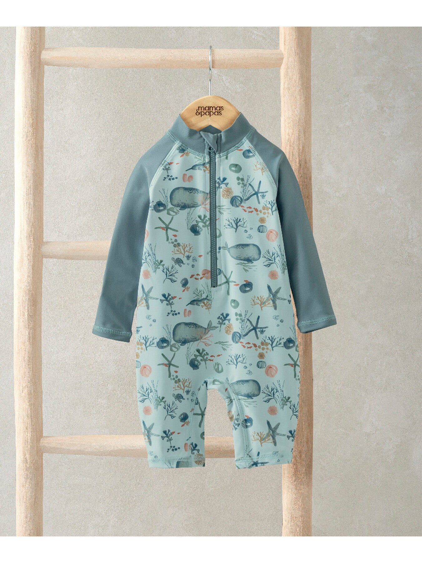 Long Sleeve Whale Print Rashsuit