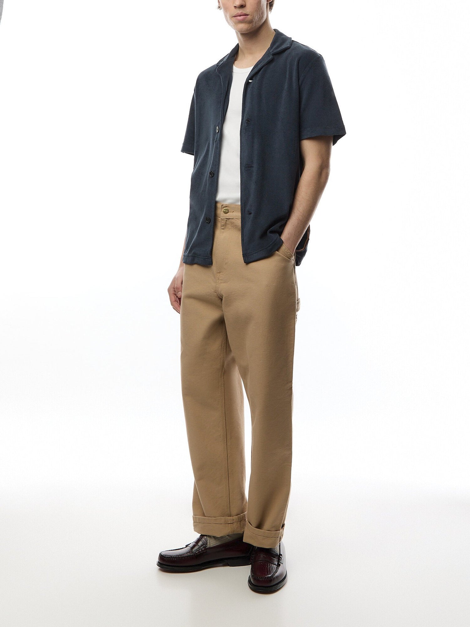 Shortsleeve Towel Stripe Shirt