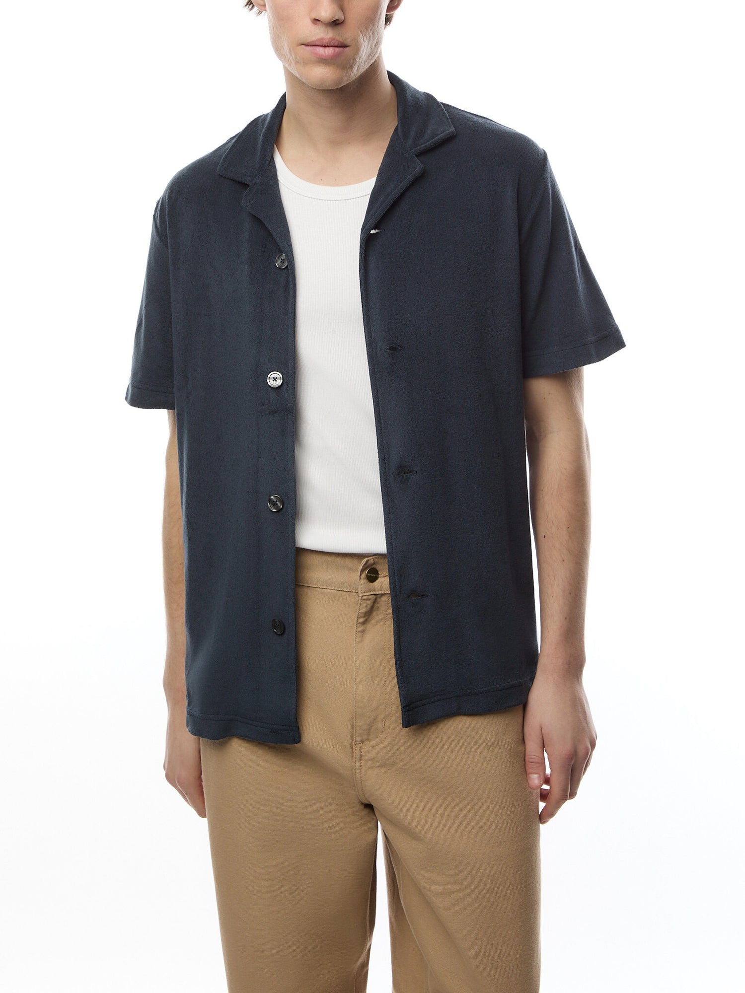 Shortsleeve Towel Stripe Shirt