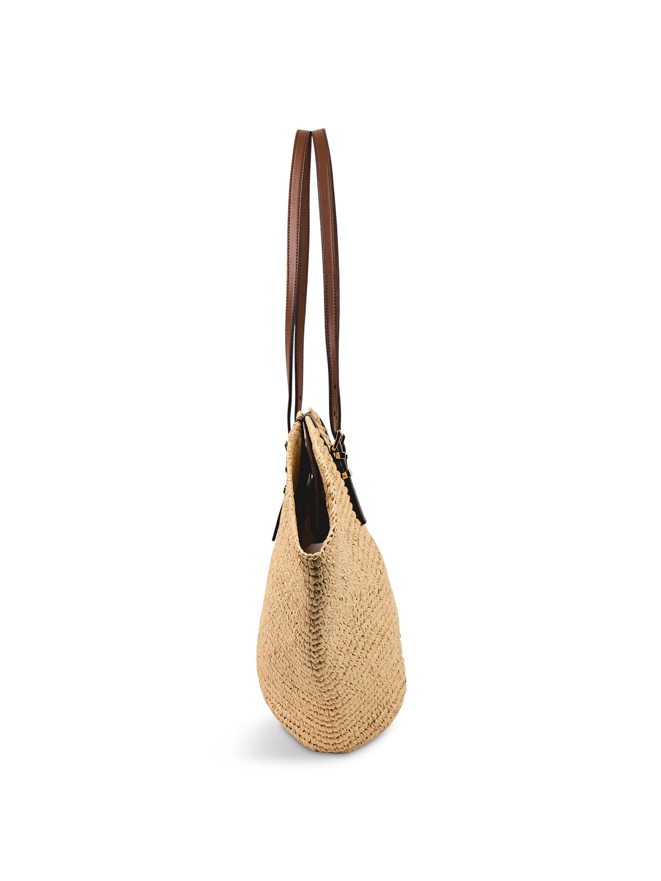 Isa Crochet Straw Large Fan Tote