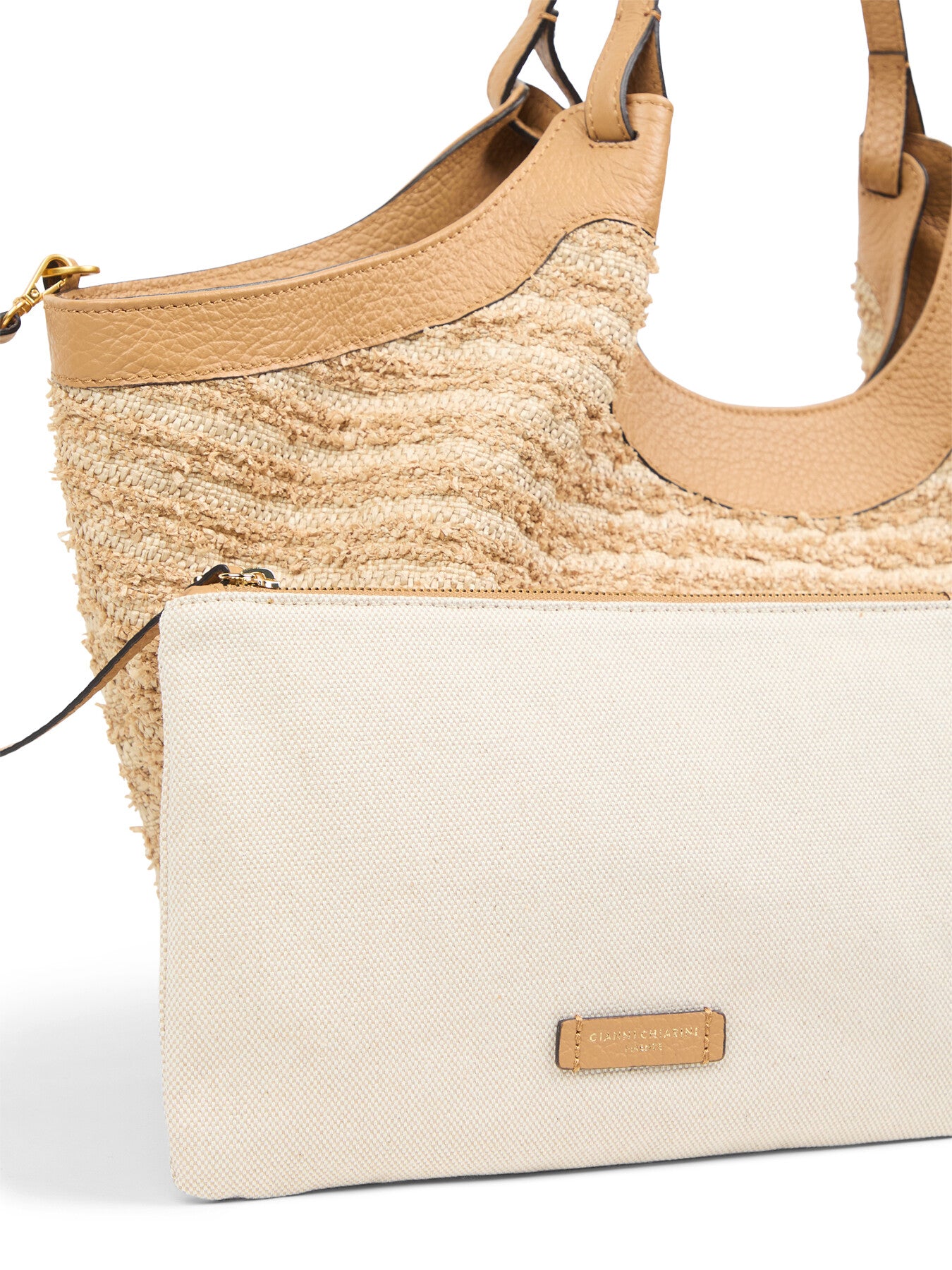 Dua Straw L Shoulder Tote Bag