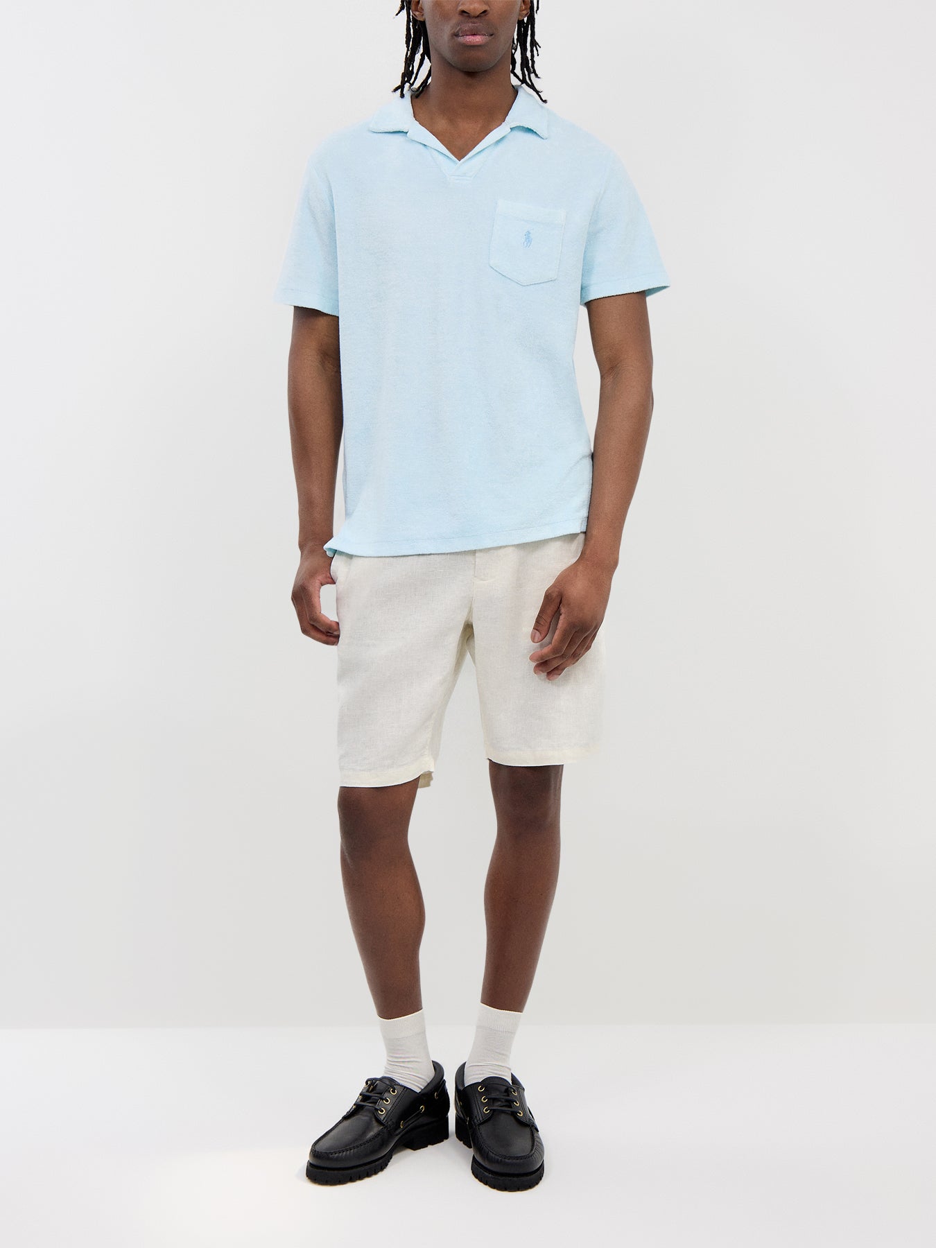 Toweling Polo Top