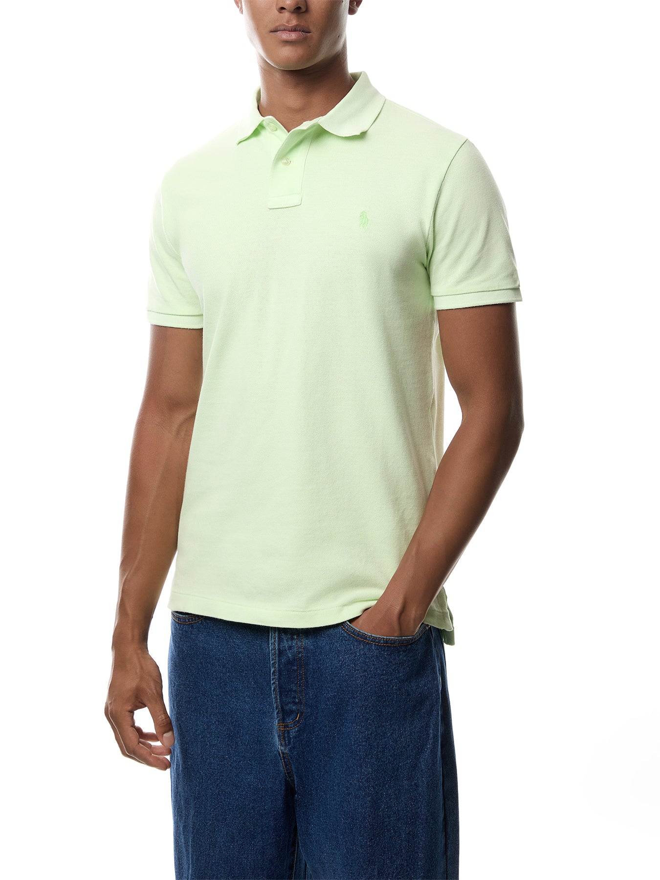 Custom Fit Mineral Dye Polo Top