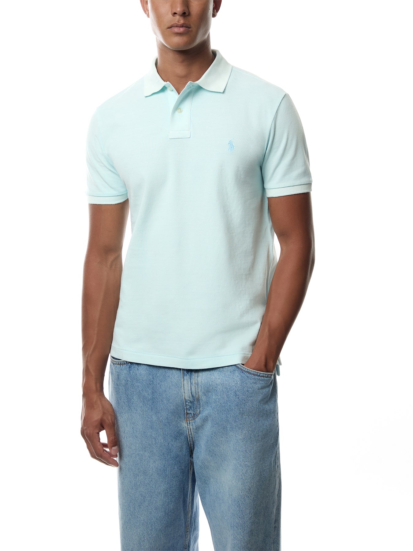 Custom Fit Mineral Dye Polo Top