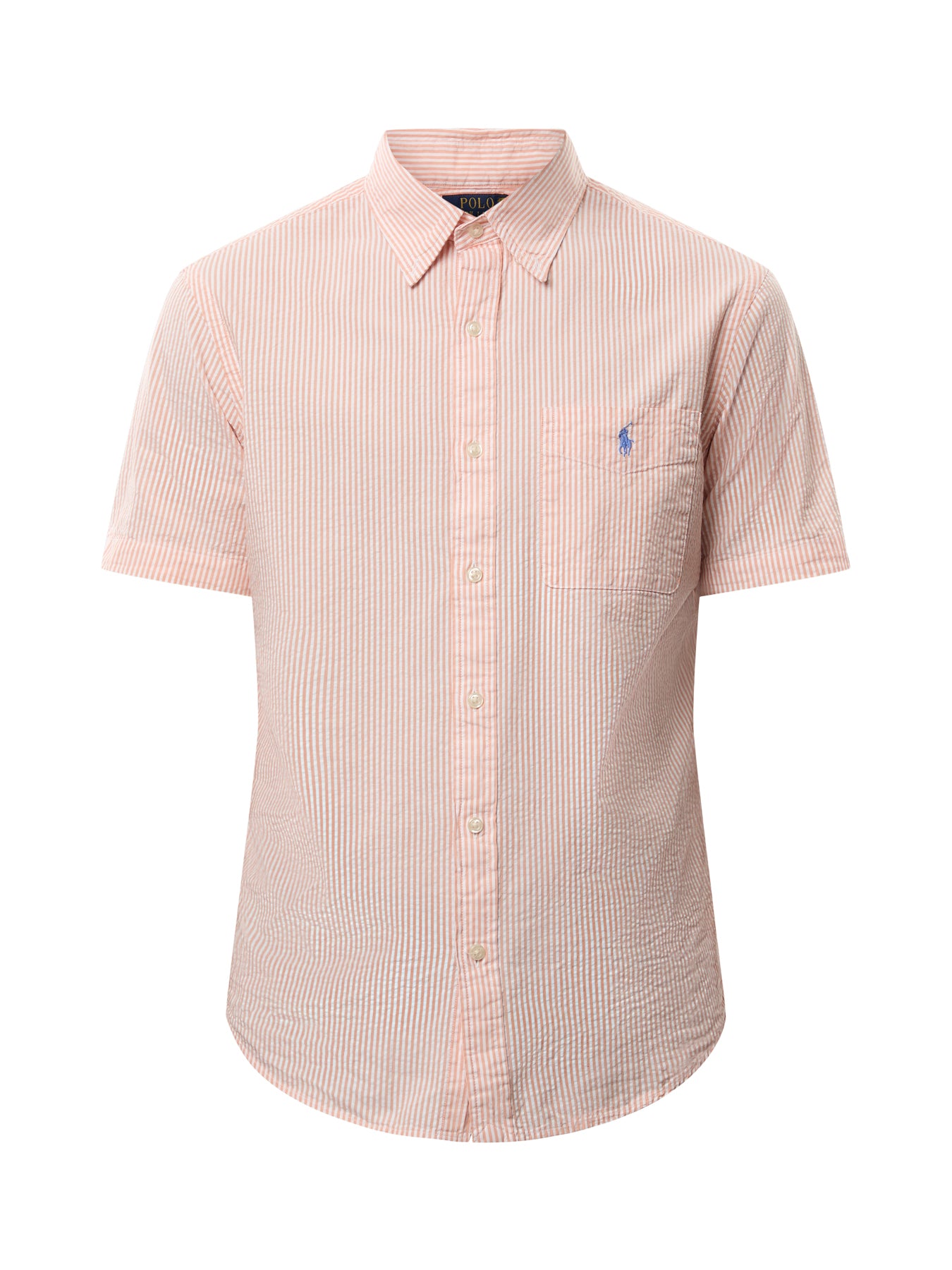 Seersucker Stripe Short Sleeves Shirt