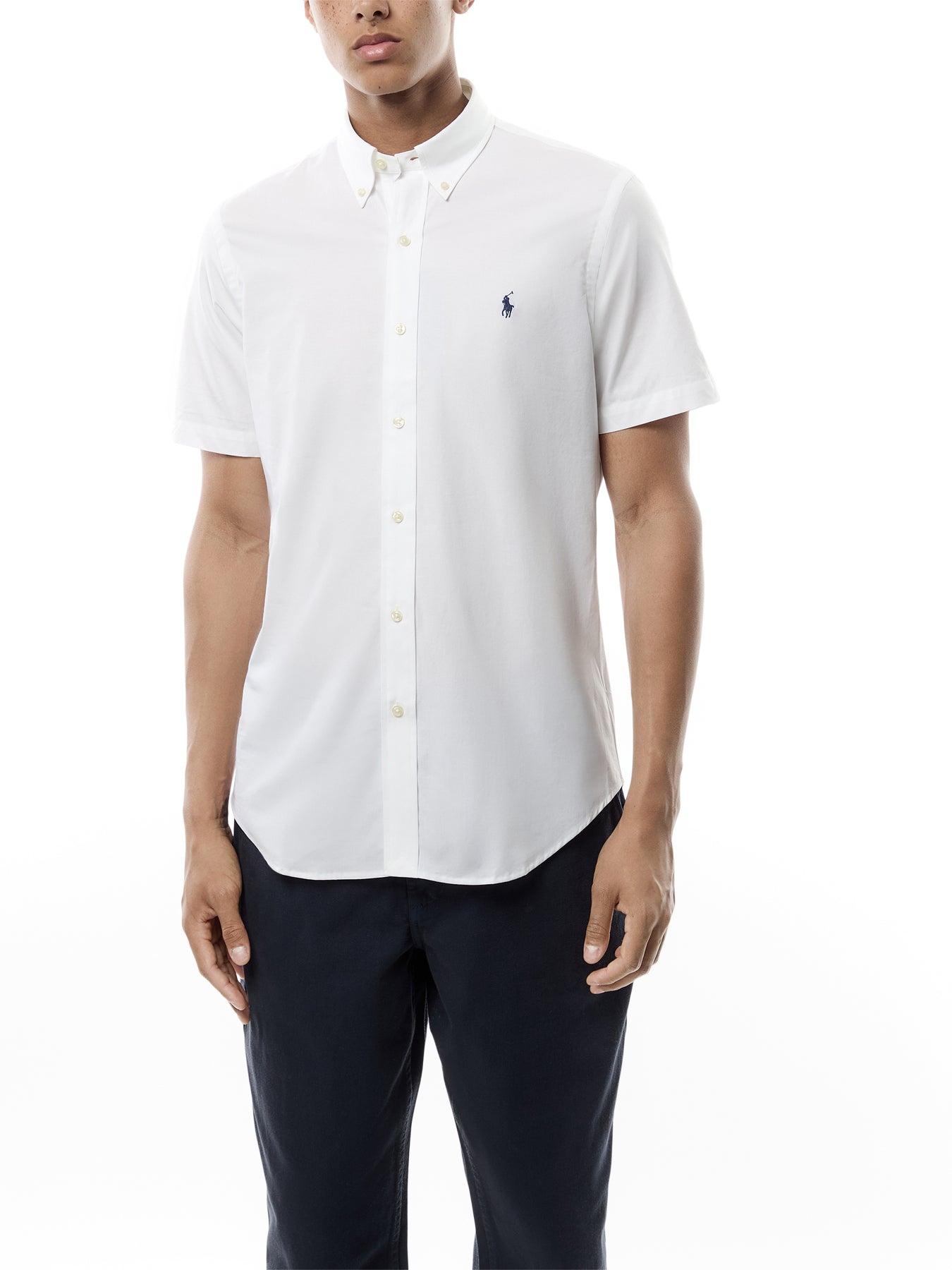 Stretch Poplin Short Sleeves Shirt