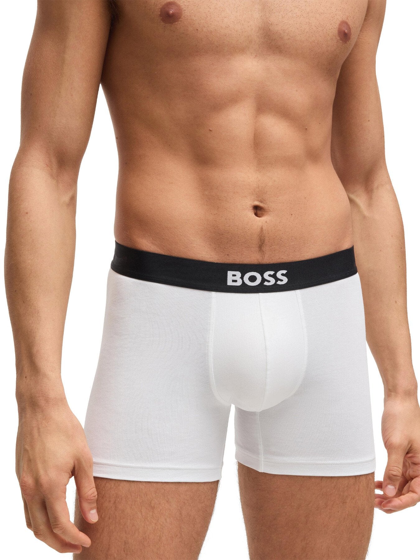 Three-pack boxer briefs in stretch cotton