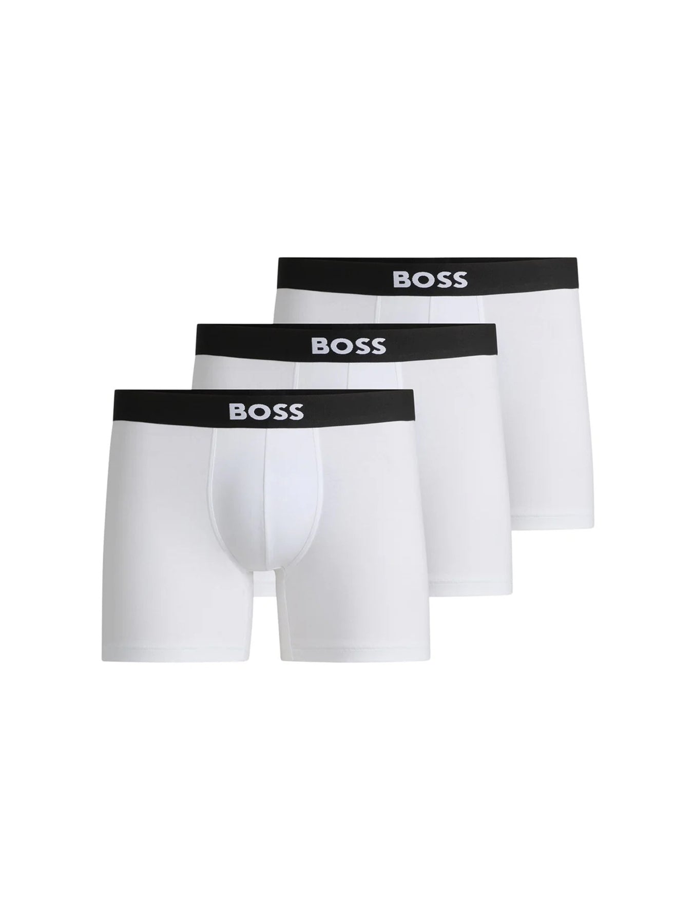 Three-pack boxer briefs in stretch cotton