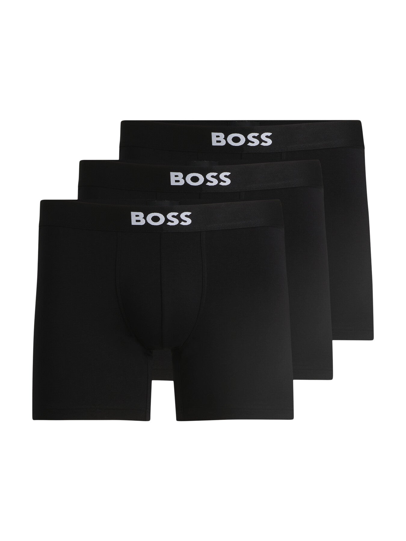 Three-pack boxer briefs in stretch cotton
