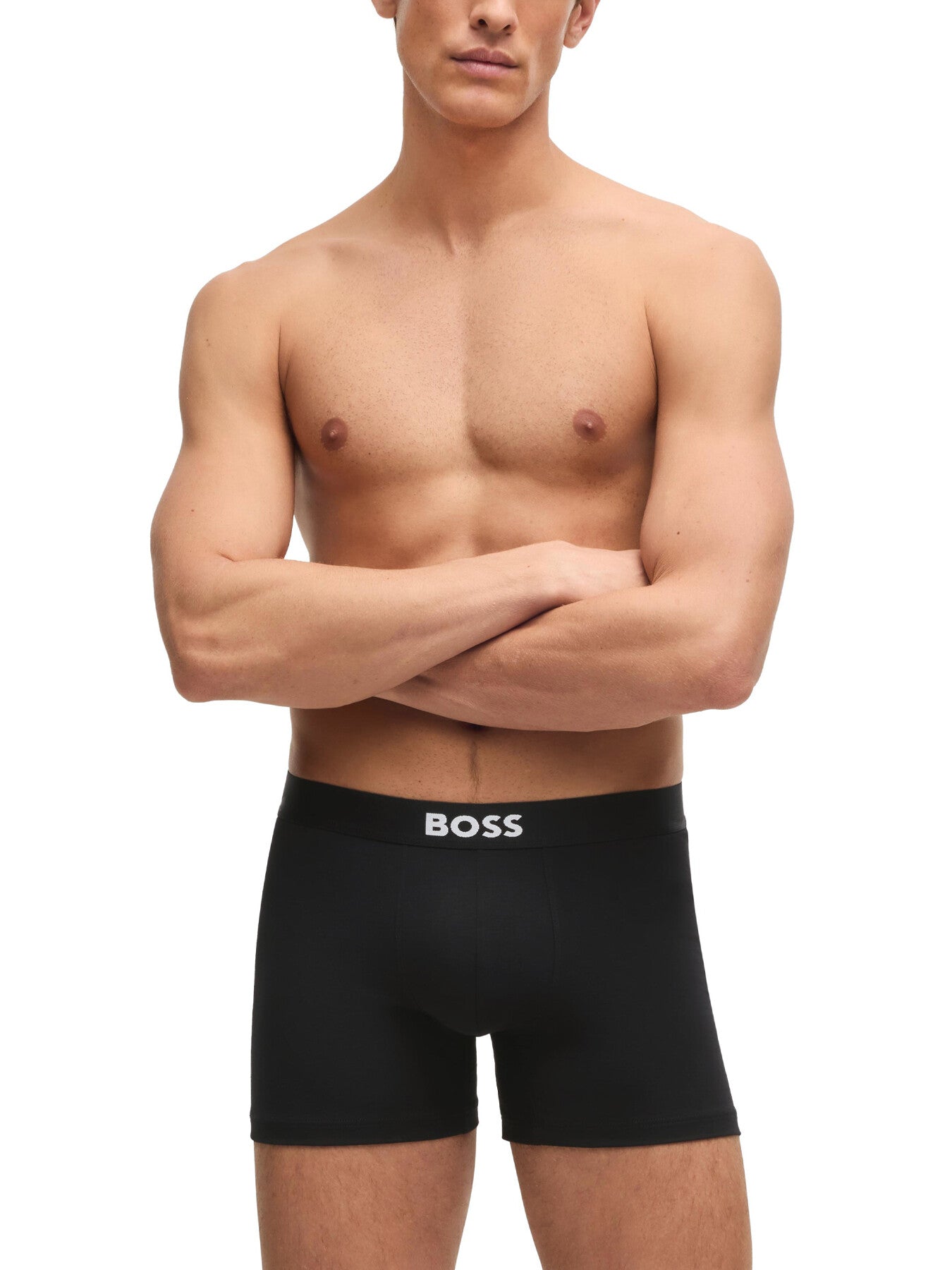 Three-pack boxer briefs in stretch cotton