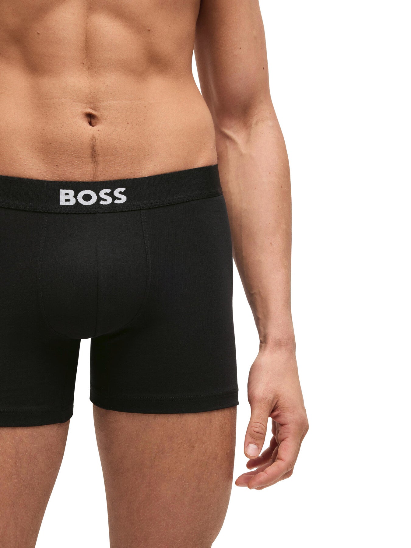 Three-pack boxer briefs in stretch cotton