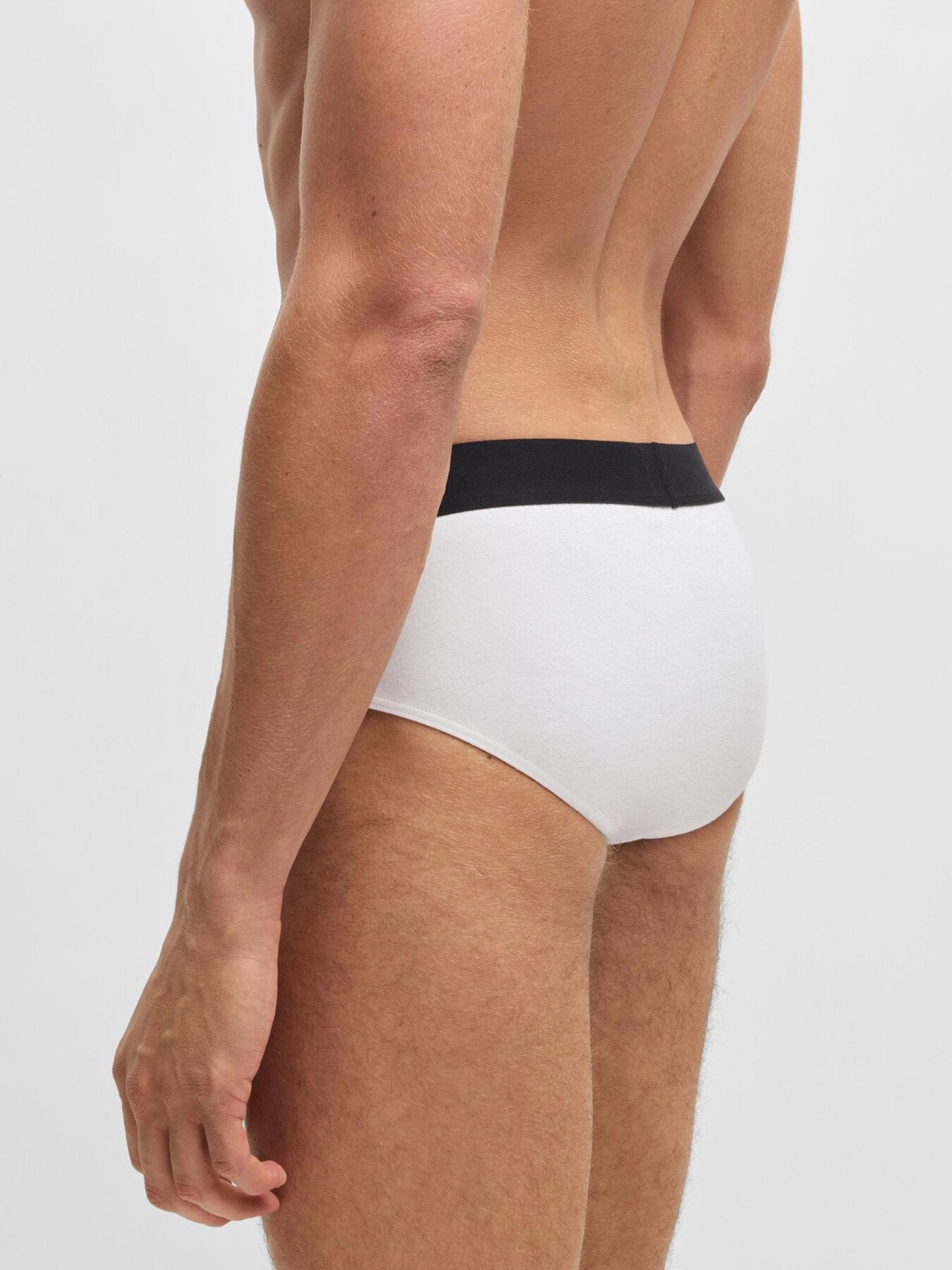 Three-pack of stretch-cotton briefs with logo