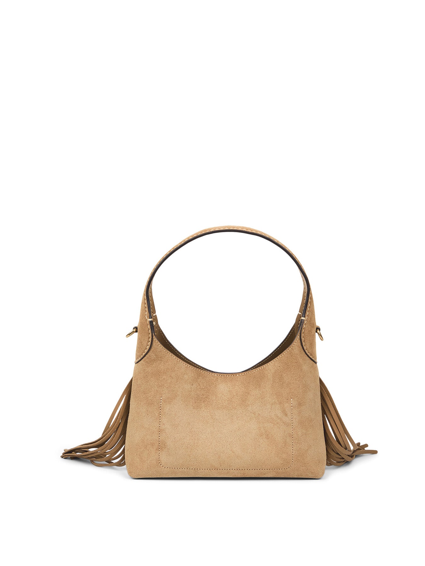 Brooklyn Suede  Shoulder Bag 23 with Fringe Detailing