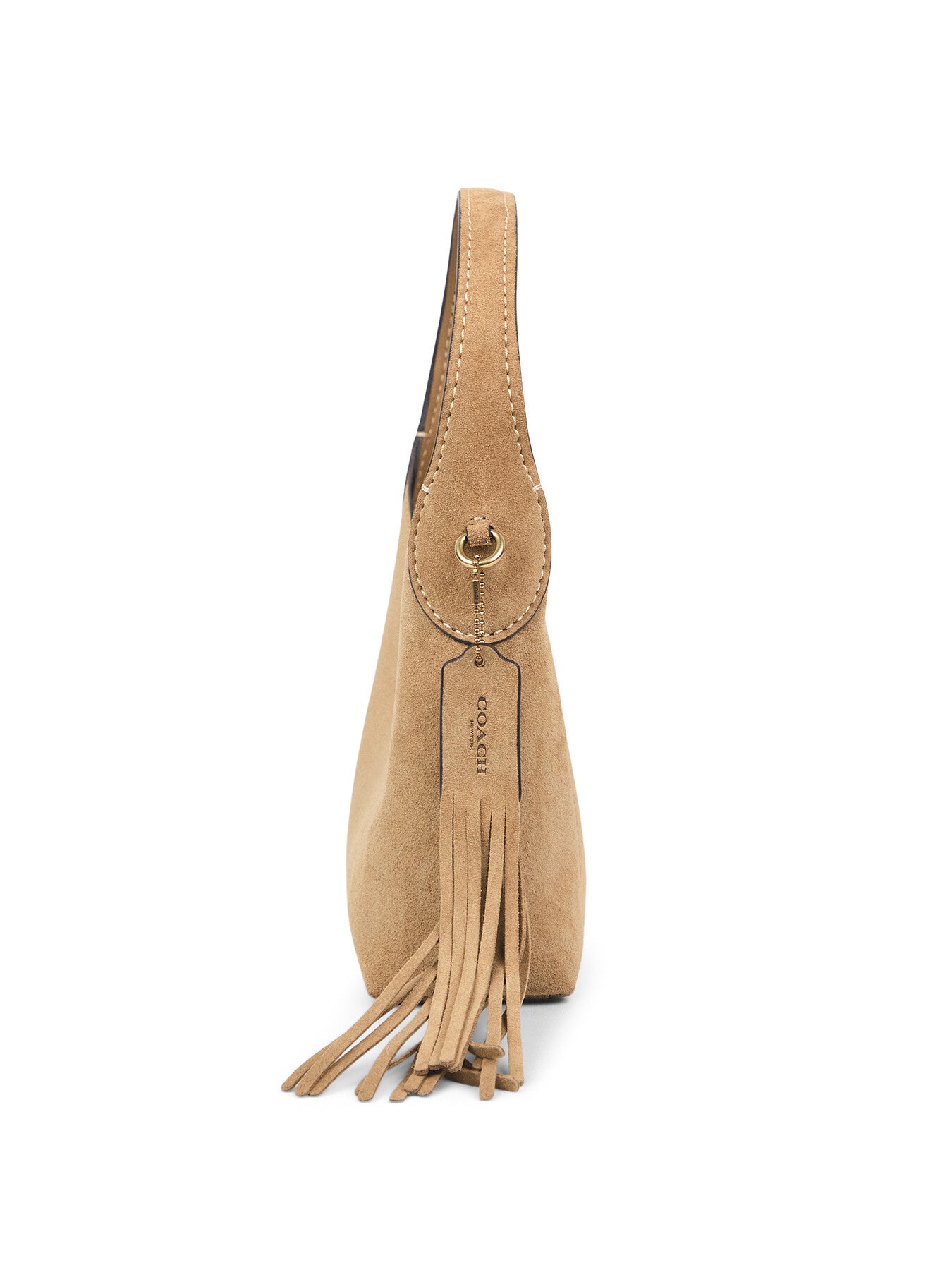 Brooklyn Suede  Shoulder Bag 23 with Fringe Detailing