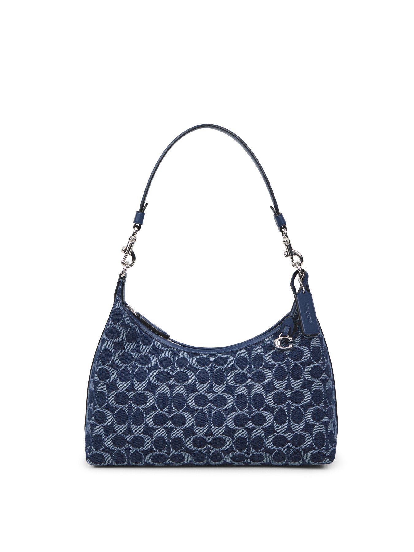 Washed Denim Signature Juliet Shoulder Bag