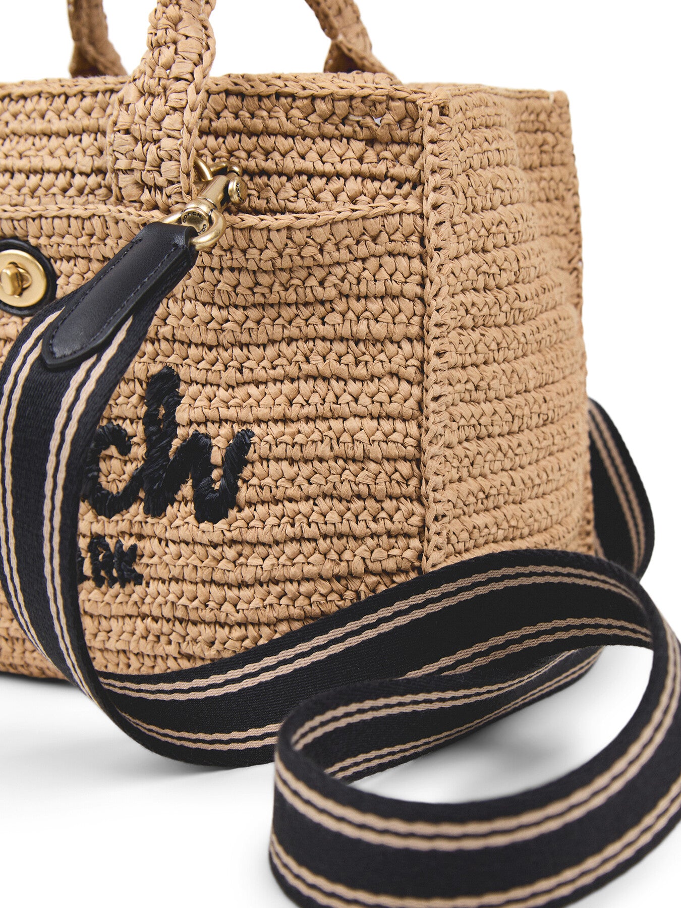 Straw Cargo Tote 26