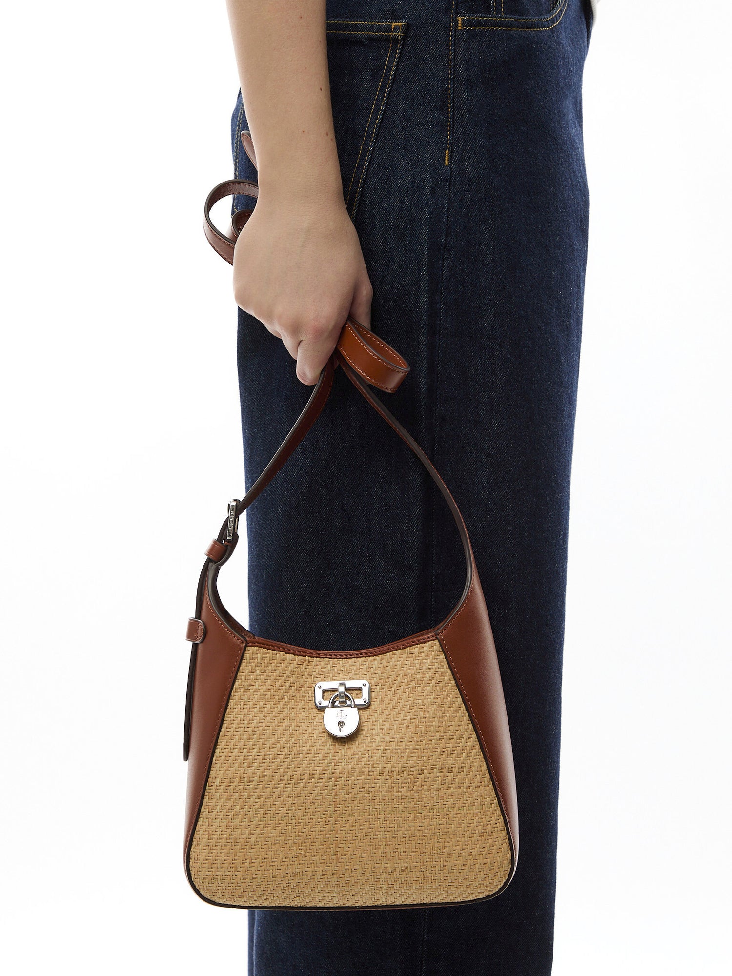 Tanner Raffia Small Shoulder