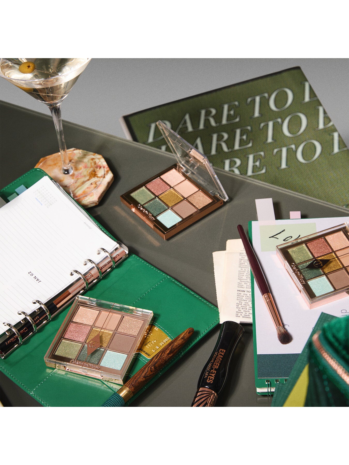 Charlottes Palette Of Beautifying Eye Trends Emerald Effect
