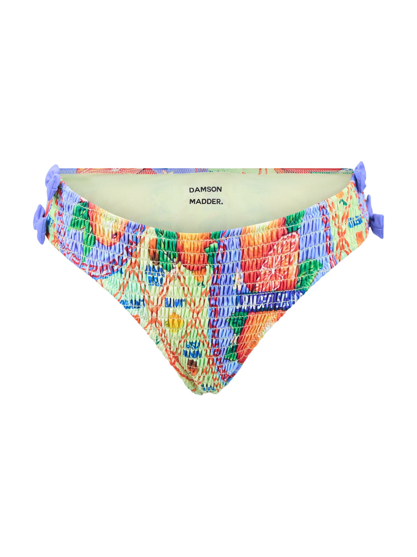 Shirred Bow Bikini Bottoms