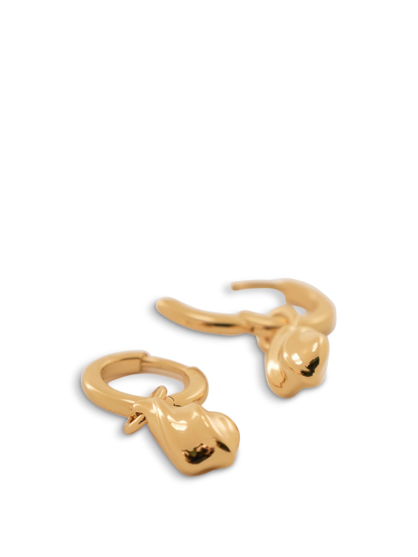 SAVI RIDGE DROPLET CHARM EARRINGS
