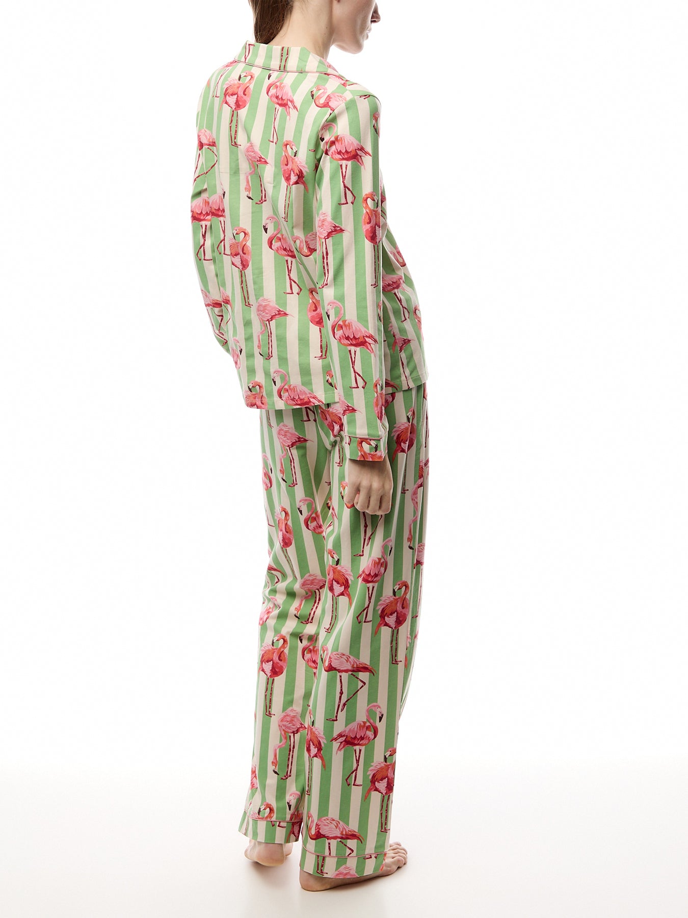 Flamingo Stripe Long Set