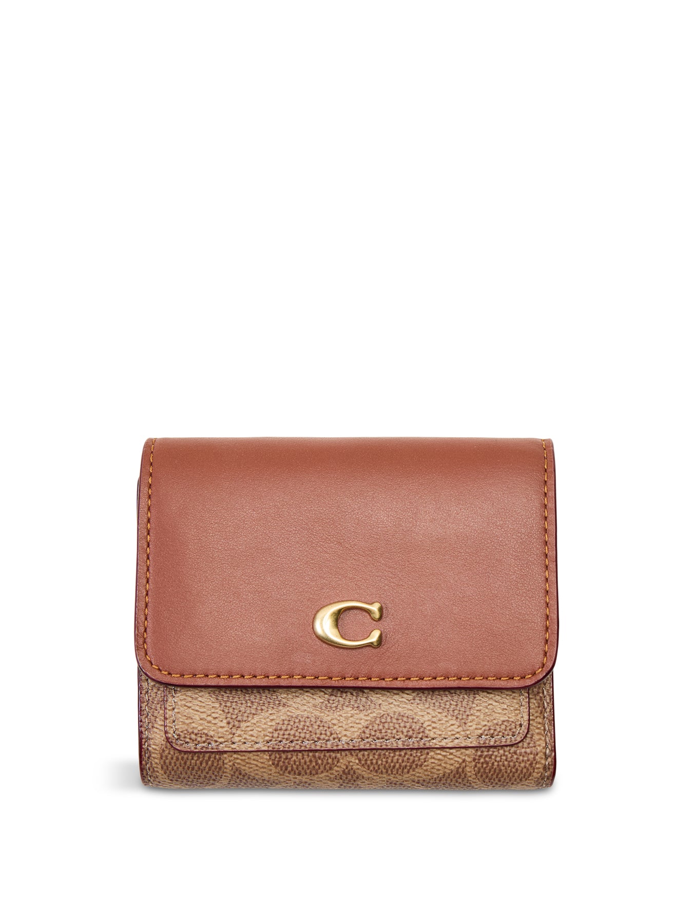 Coated Canvas Signature Essential Small Flap Wallet