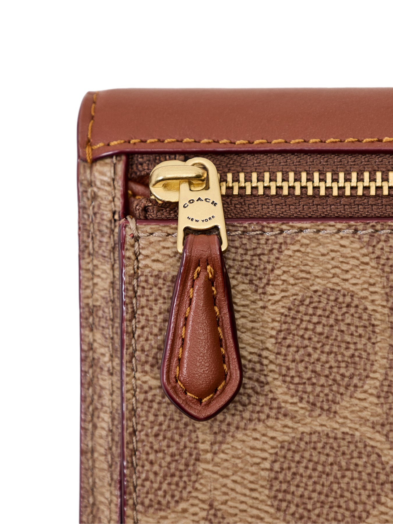 Coated Canvas Signature Essential Small Flap Wallet