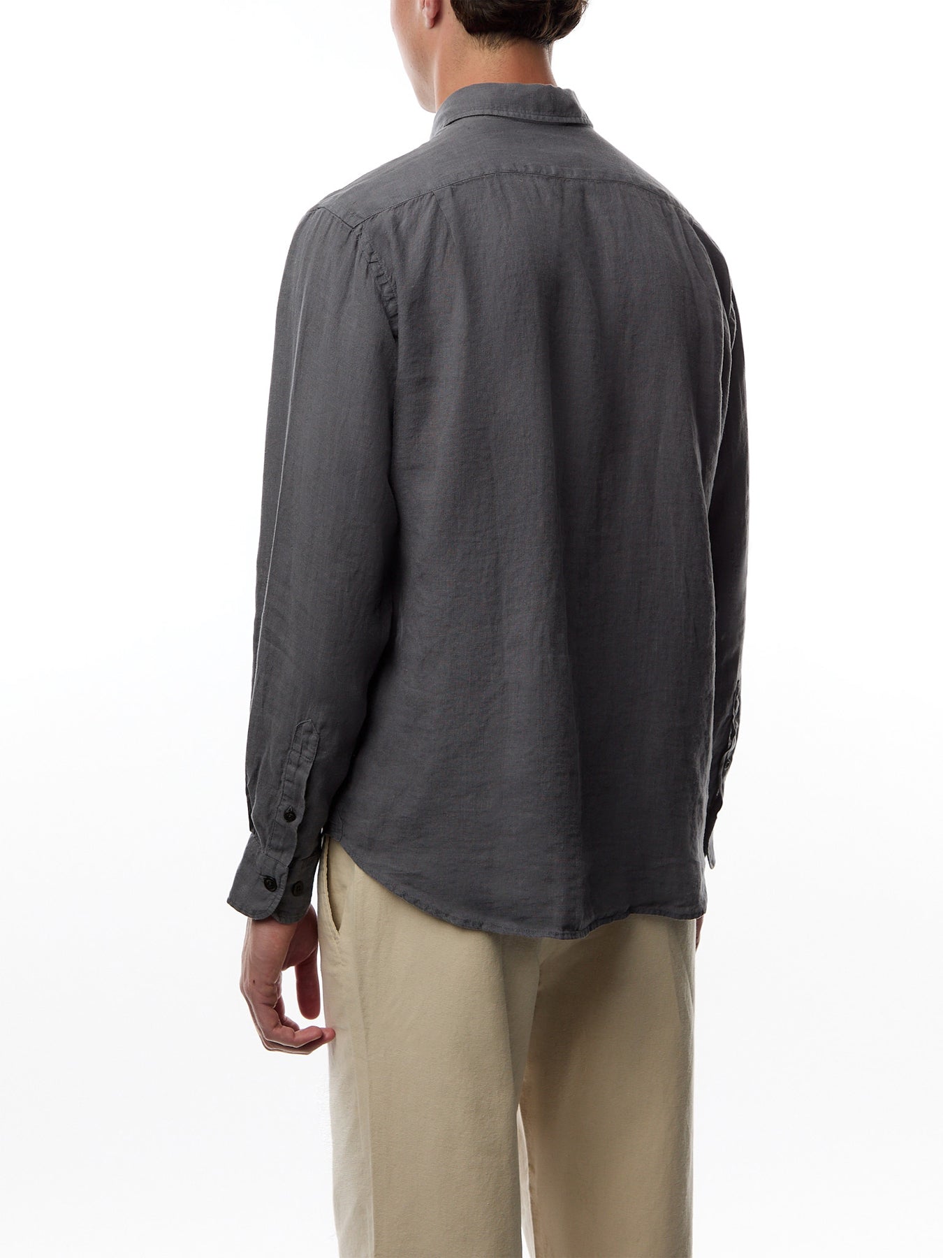 Two Pocket Linen Play Pat Woven Shirt
