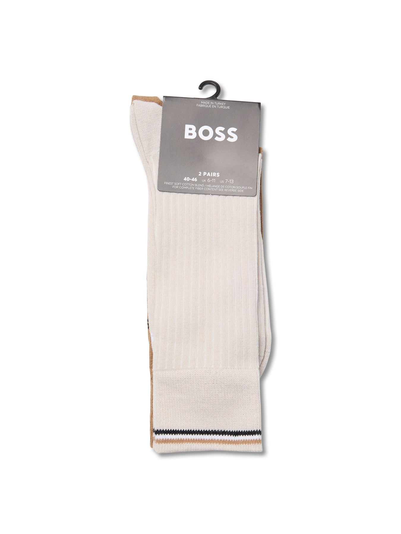 Light Rib Socks 2 Pair