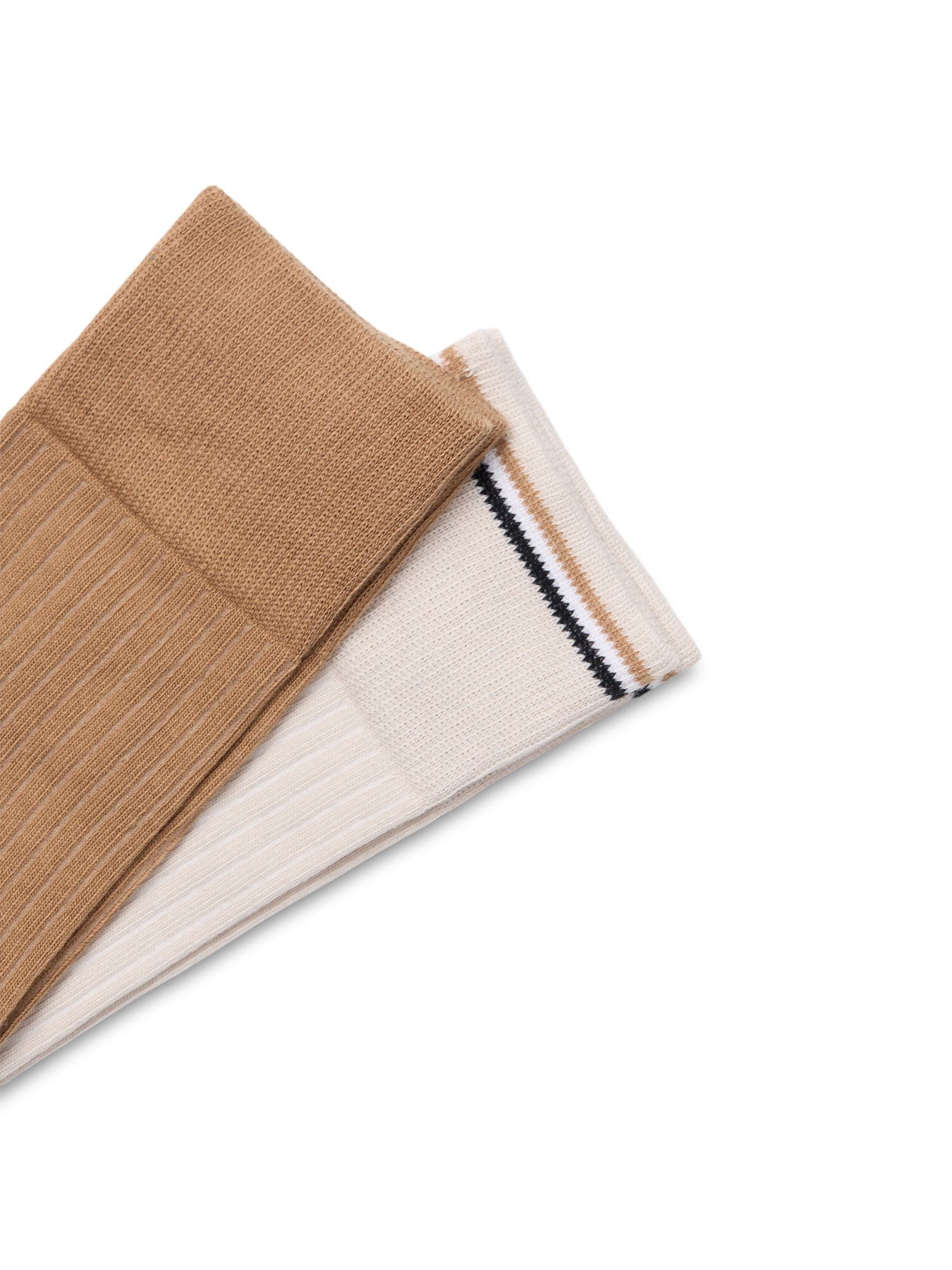 Light Rib Socks 2 Pair