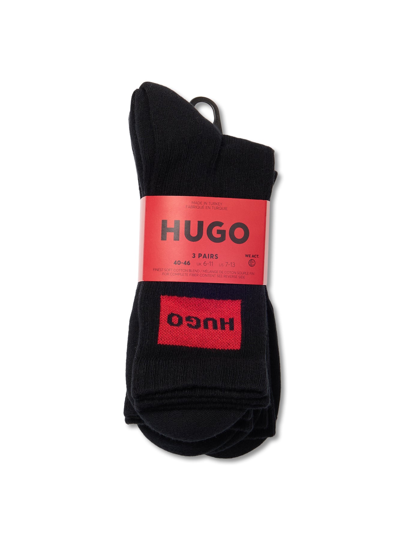 3P QS RIB LABEL Socks