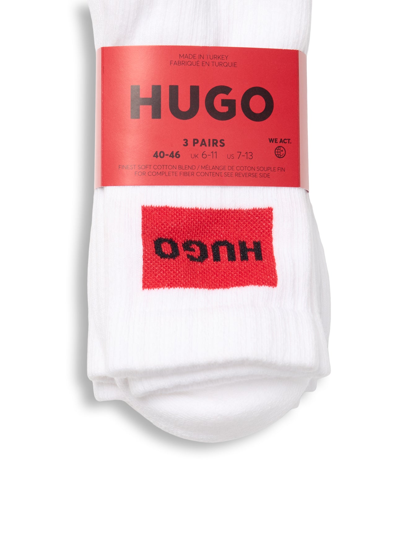 3P QS RIB LABEL Socks