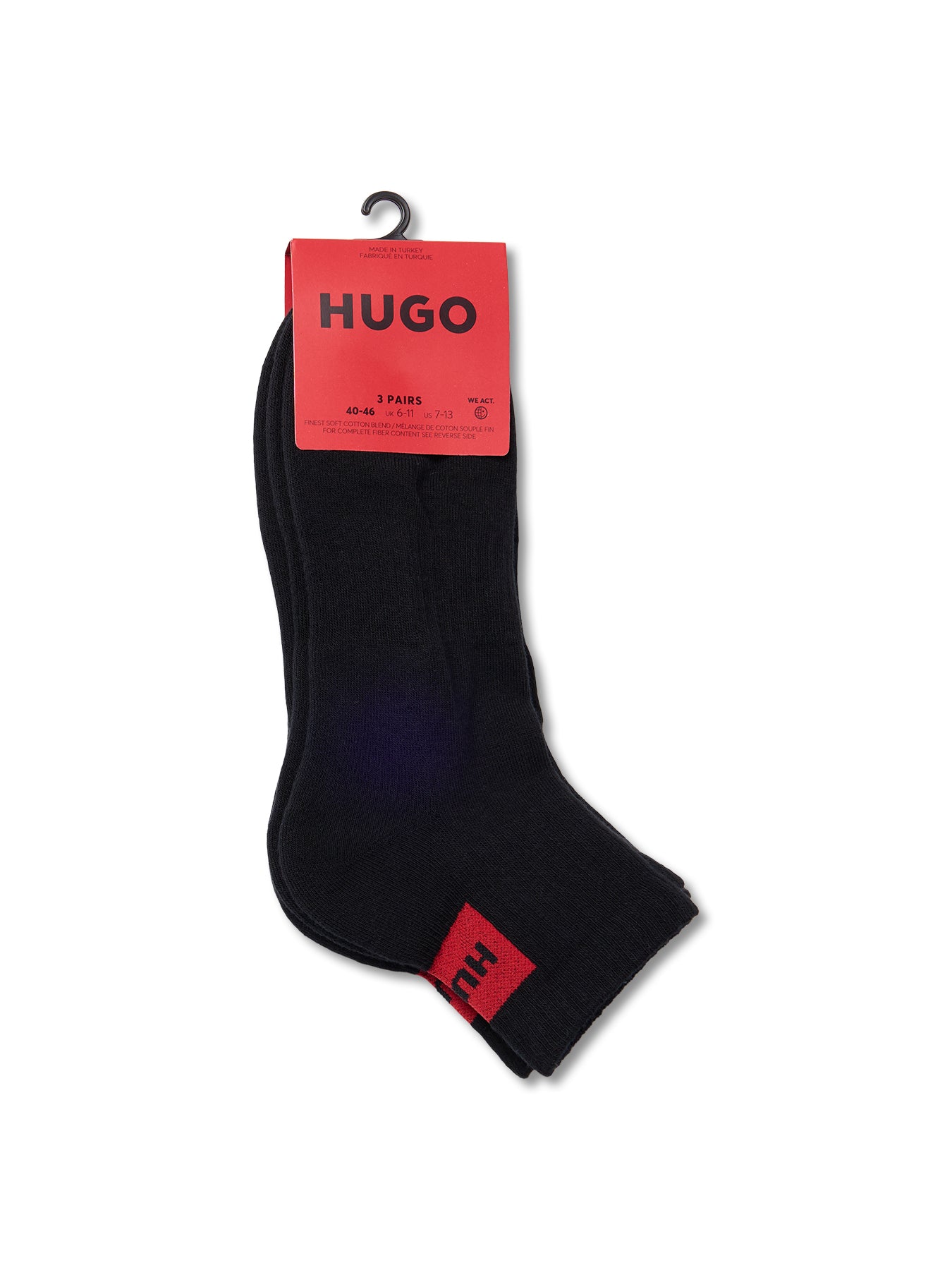 3P QS RIB LABEL Socks