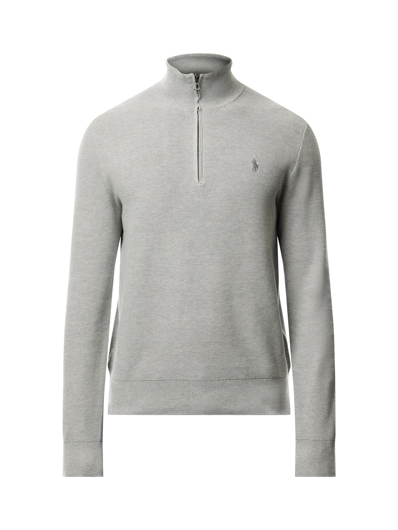 Textured Cotton 1/4 Zip