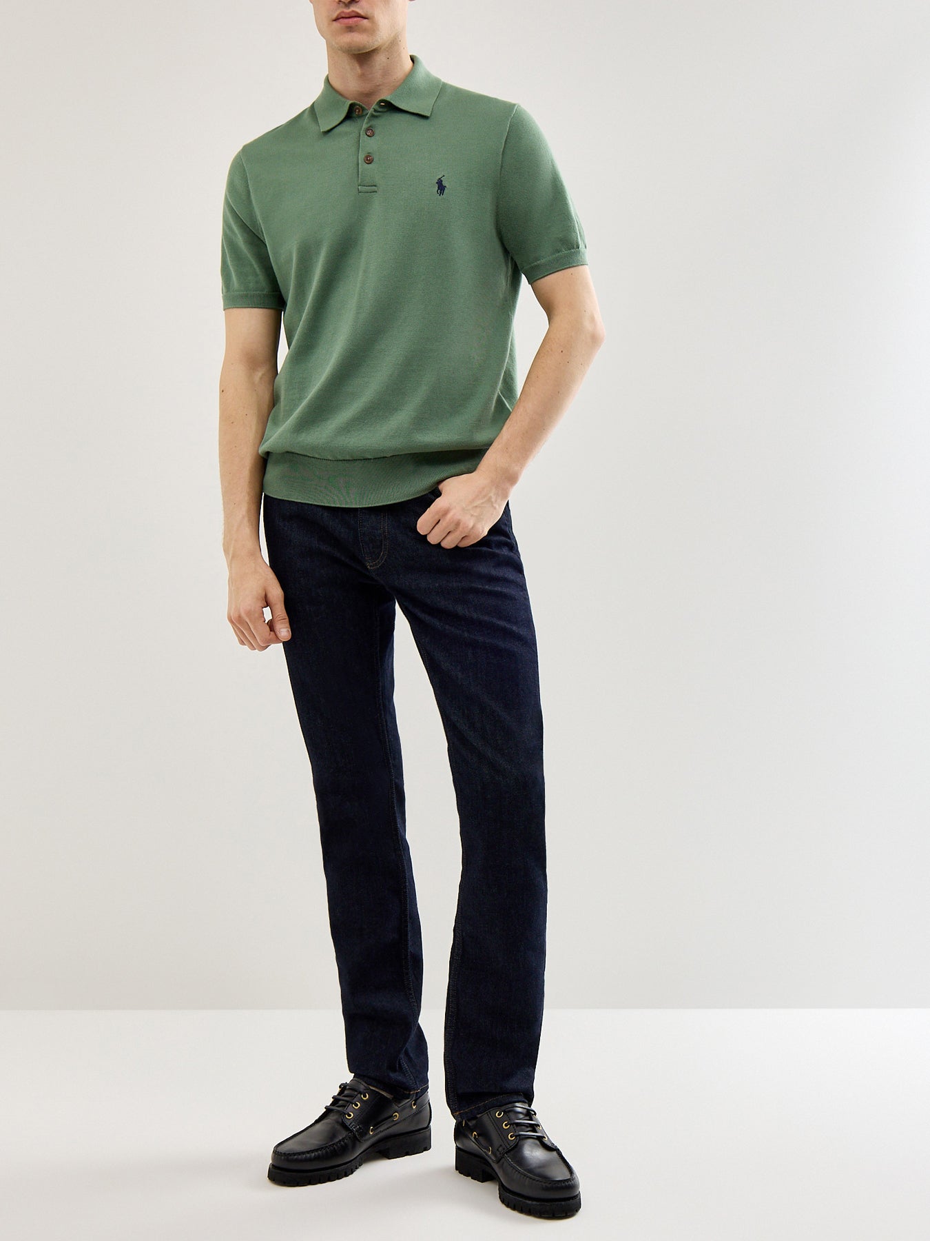 Knitted Polo Top