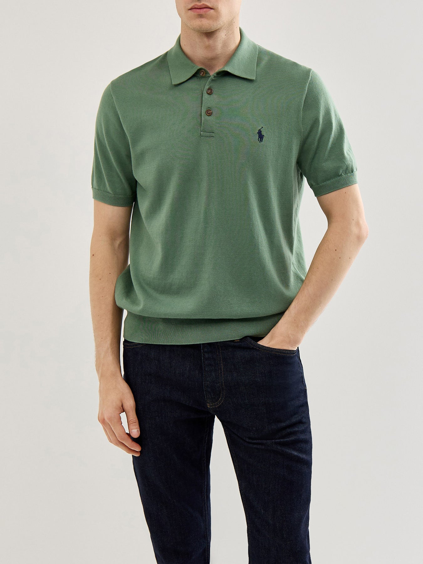 Knitted Polo Top