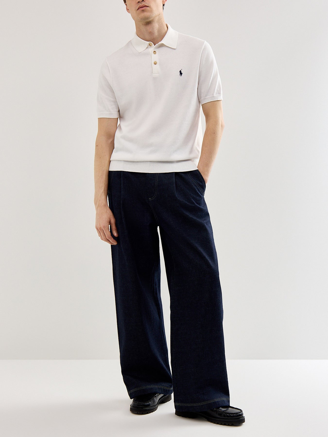 Knitted Polo Top