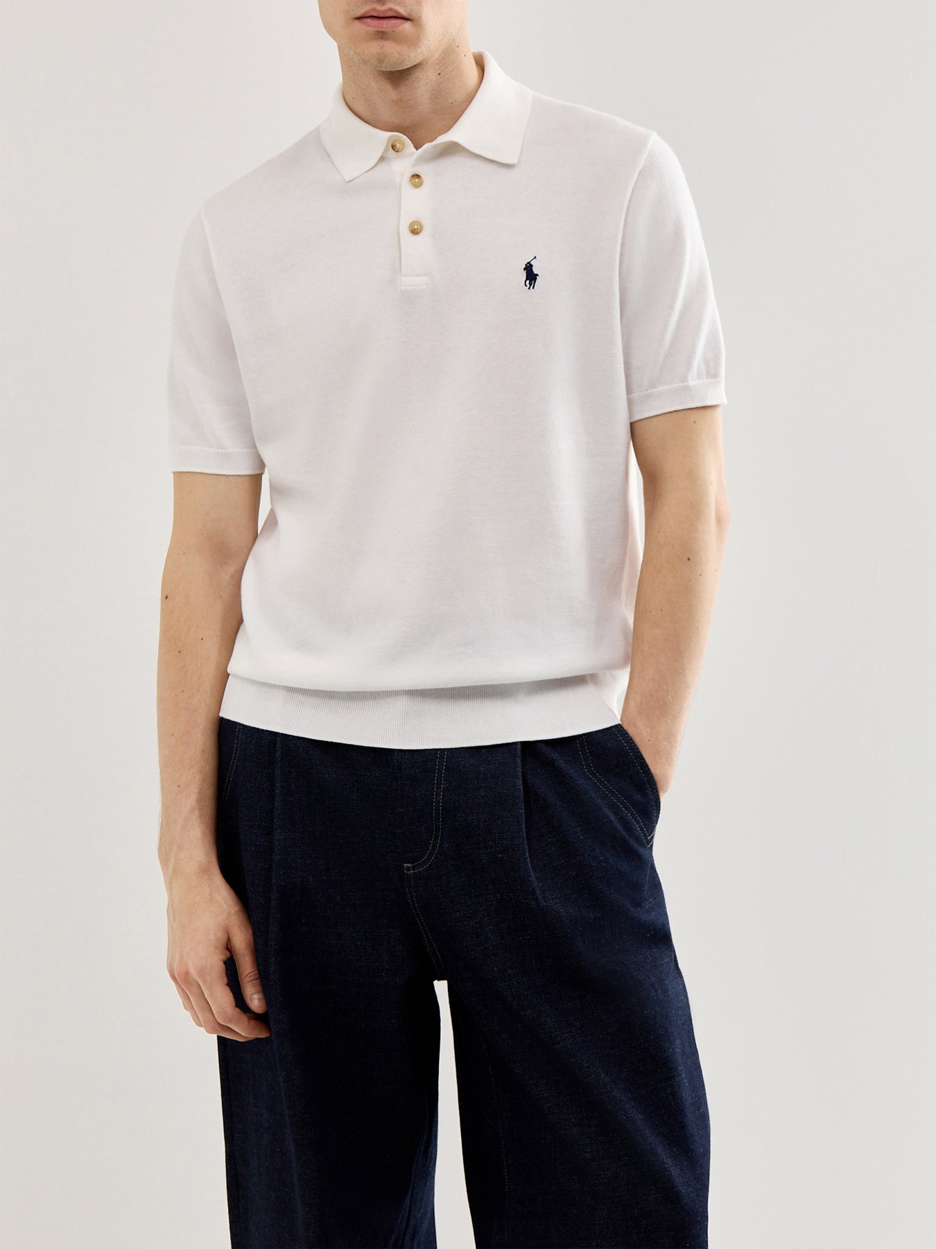 Knitted Polo Top