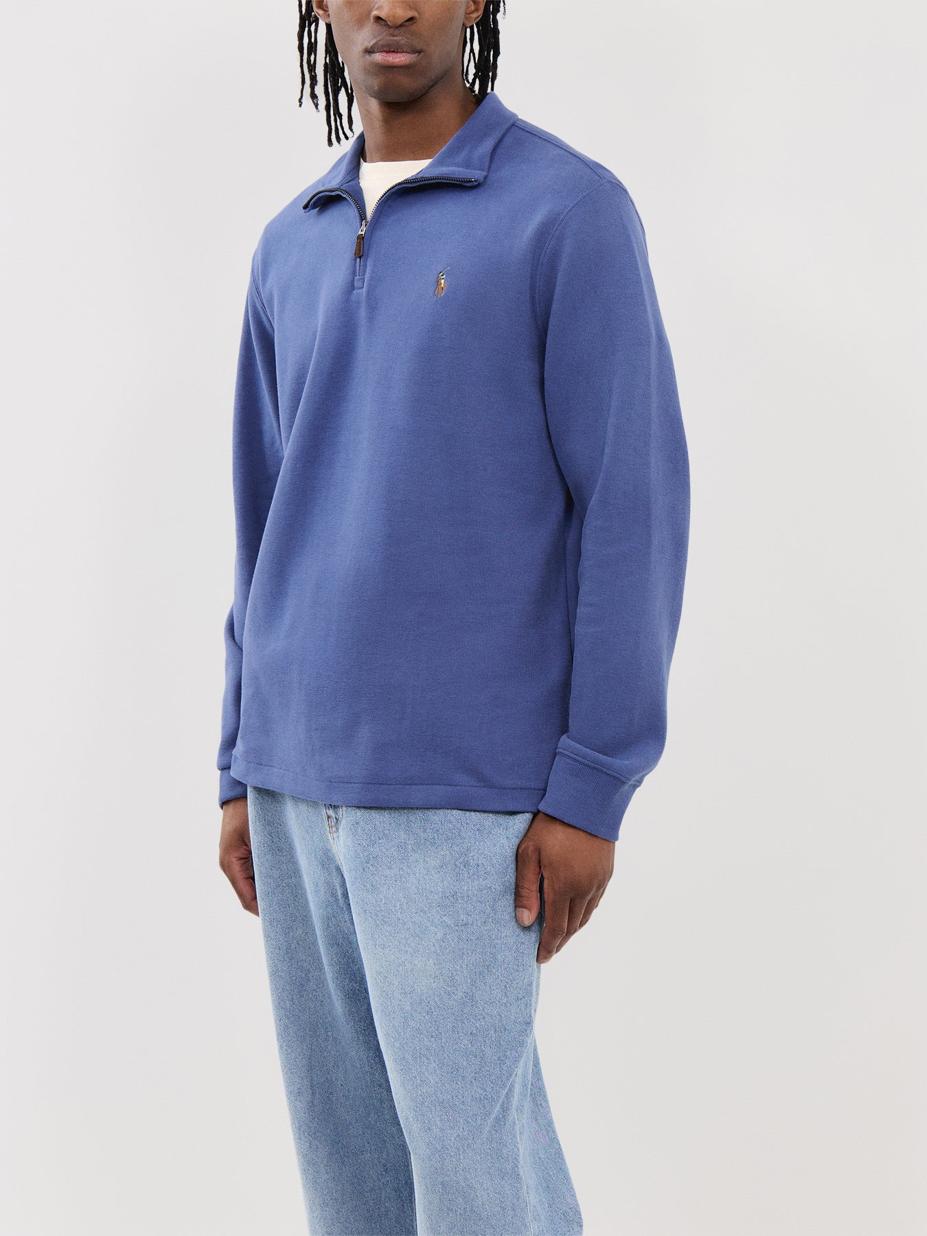 1/4 Zip Jacquard Sweatshirt