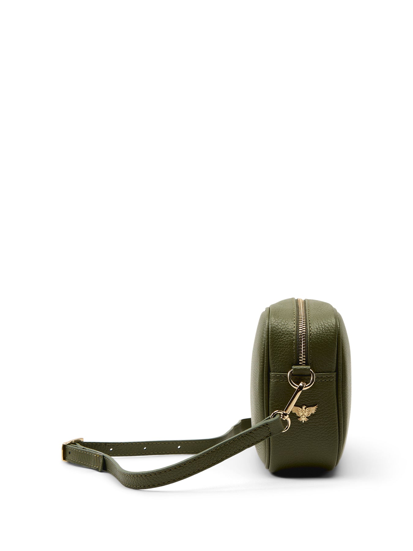The Tassel Olive Green Leather Crossbody Bag