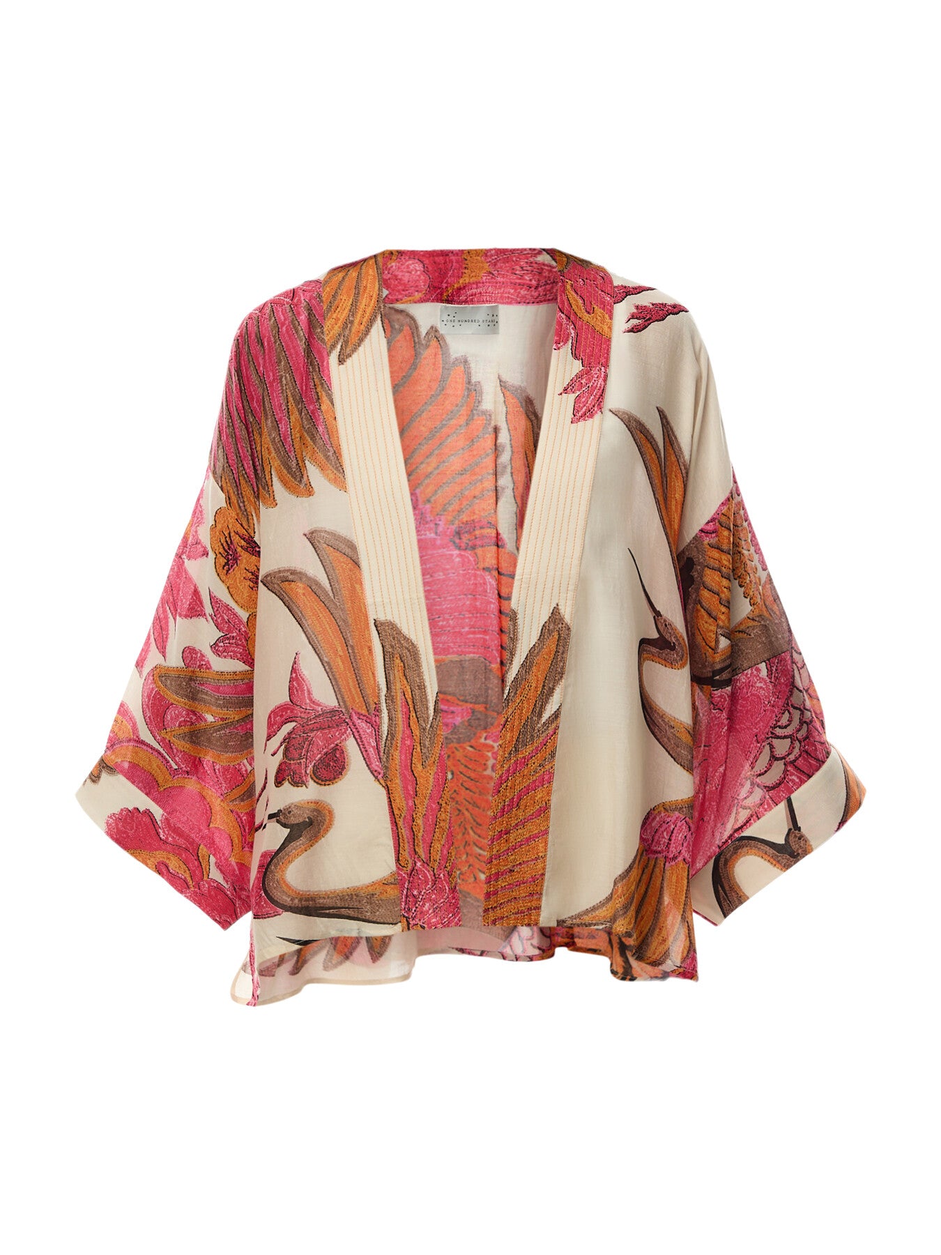 Crane Ecru Kimono